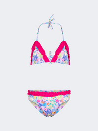 Piccole Monelle Triangle Girls Beach Bikini Set Multicolor