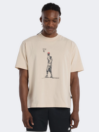 New Balance Hoops Player Graphic Men Lifestyle T-Shirt Bisque