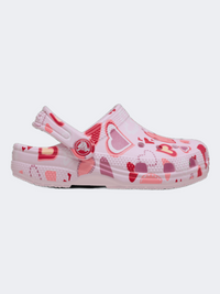 Crocs Classic Valentine Day Infant Lifestyle Clog Pink Milk/Hearts