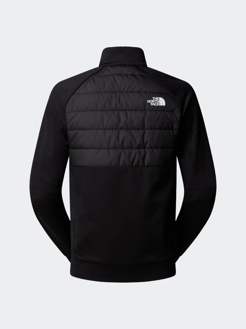 The North Face Reaxion 2.0 Fleece Hybrid Full Zip Men Training Jacket Black Heather