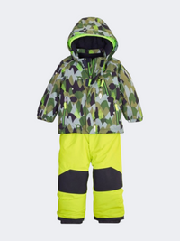 Killtec Fisw 32 Infant Skiing Set Dark Olive/Yellow
