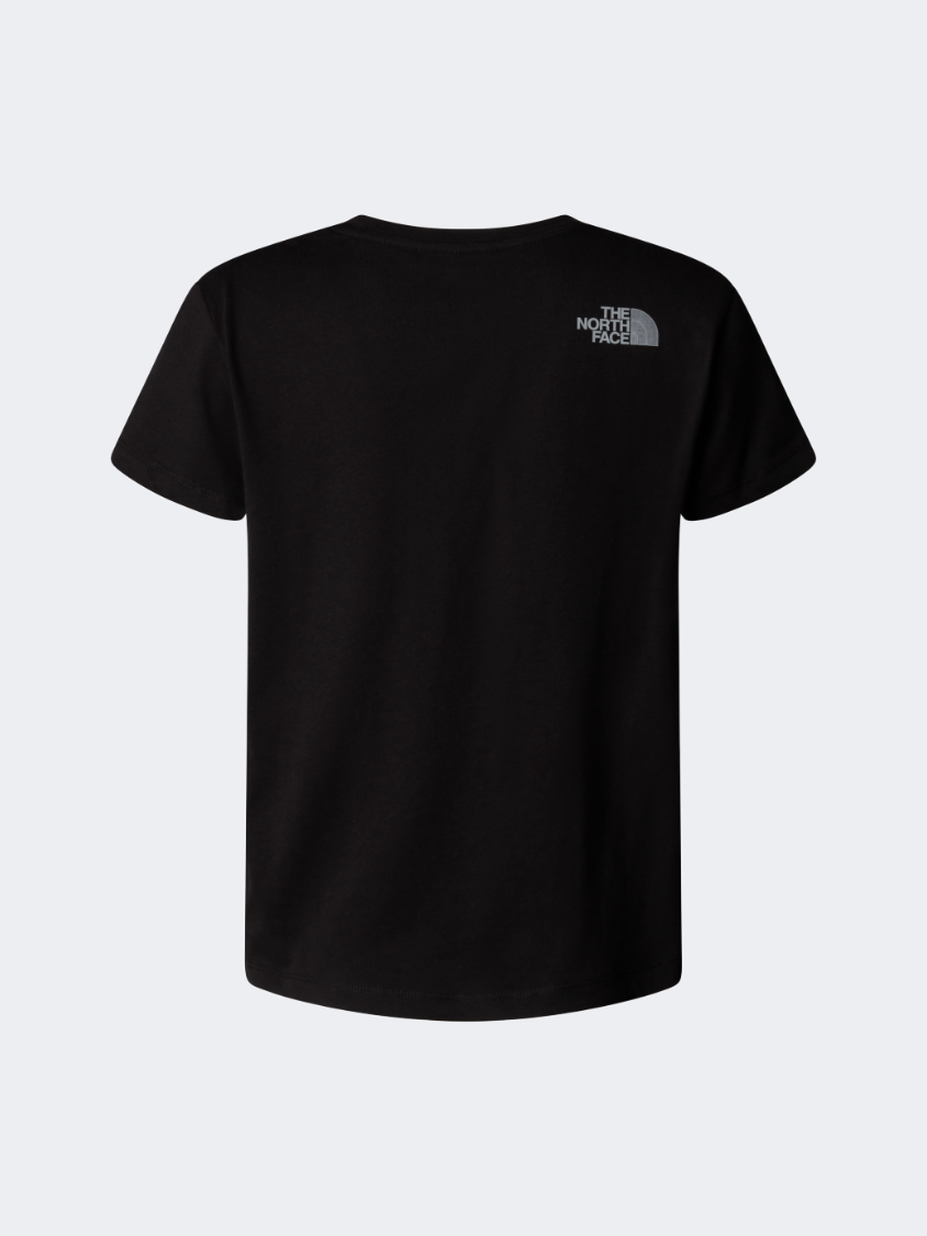 The North Face Reflective Logo Relaxed Girls Lifestyle T-Shirt Black