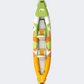 MSPA Betta Leisure 2 Person Inflatable Kayak Beach Surfboard White/Green