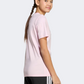 Adidas Winter Sports Graphic Kids-Girls Sportswear T-Shirt Clear Pink