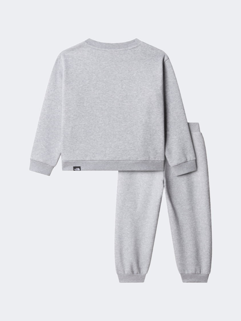 The North Face Simple Dome Fleece Boys Lifestyle Set Light Grey Heather