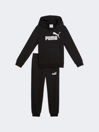 Puma Essentials No 1 Logo Sweat Fleece Boys Lifestyle Set Black