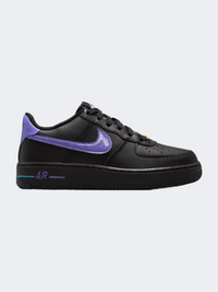 Nike Air Force 1 Gs-Boys Lifestyle Shoes Black/Orange/Blue