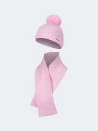 Top Ten Stylish Kids-Girls Lifestyle Pom Beanie+Scarf Pink