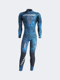 Cressi Tokugawa Monopiece 3 Mm Men Diving Suit Camo Blue