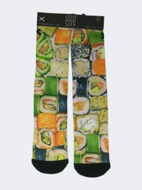 Odd Sox Sushi Unisex Lifestyle Sock Black/Multicolor