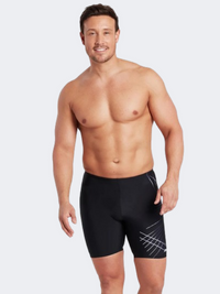 Zoggs Etch Mid Jammer Men Swim Swim Tight Black
