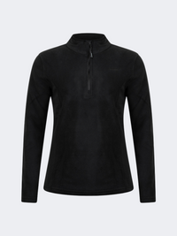 Top Ten Soft Women Skiing 1/4 Zip Fleece Black