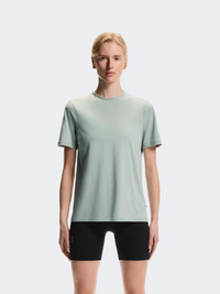 On Focus Training Round Neck Plain Regular Fit Mineral