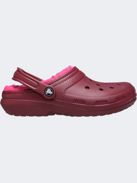 Crocs Classic Lined Clog Unisex Lifestyle Slippers Beetroot