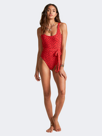 Billabong Rio Rain Women Beach Monokini Red