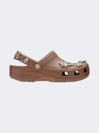 Crocs Classic Pinnacle Embellishment Kids Lifestyle Clog Latte