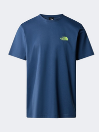 The North Face Biner Graphic 4 Men Lifestyle T-Shirt Shady Blue/Lime