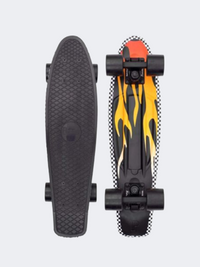 Penny Flame 22 Inch Unisex Skating Skateboard Black/Orange