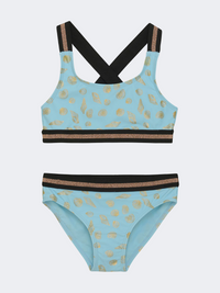 Color Kids Girls Beach Bikini Set Blue