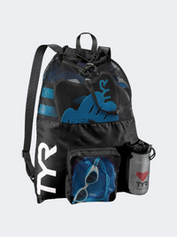 Tyr 40L Big Mesh Mummy Unisex Swim Backpack Black