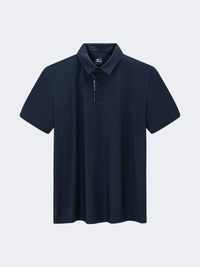 Erke Men Tennis Polo Short Sleeve Dark Blue