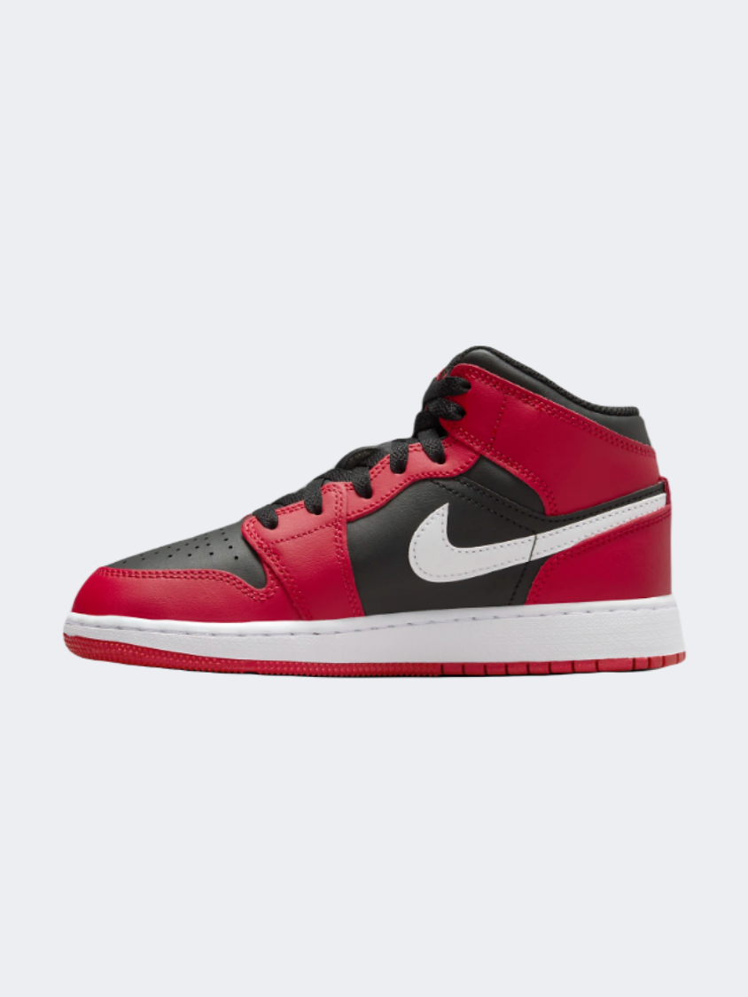 Nike Air Jordan 1 Gs-Boys Lifestyle Shoes Black/Red/White