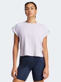 Adidas Studio Women Training T-Shirt Silver Dawn/Grey Two
