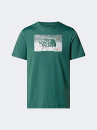 The North Face Foundation Abstract Graphic Men Lifestyle T-Shirt Duck Green