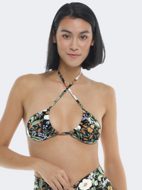 Body Glove Inflorescence Dita Women Beach Bra Black/Multi