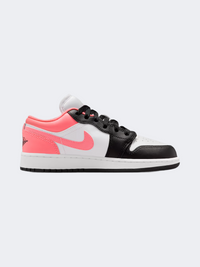 Nike Air Jordan 1 Low Gs-Girls Lifestyle Shoes Black/White/Pink