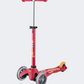 Micro Mini Deluxe 3-In-1 Deluxe Plus Kids Skating Scooter Ruby Red