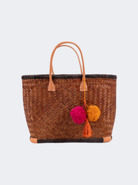 Rock Club Aravola Women Beach Bag Brown