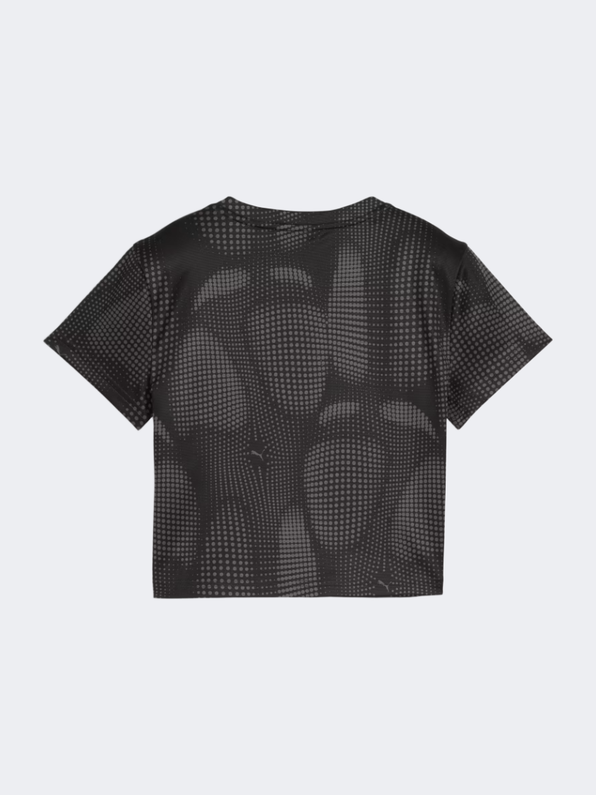 Puma Dare To AOP Baby Women Lifestyle T-Shirt Black