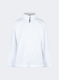 Oil&Gaz Soft Kids-Girls Skiing Full Zip Fleece White