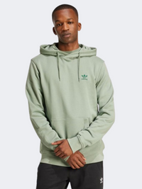 Adidas Trefoil Essentials Men Original Hoody Silver Green
