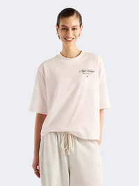 New Balance Pressed Flowers Relaxed Women Lifestyle T-Shirt Pink Salt