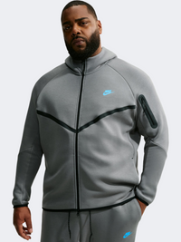Nike Tech Fleece Windrunner Full Zip Men Lifestyle Hoody Smoke Grey/Blue