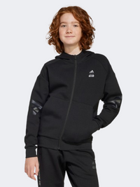 Adidas Star Wars Mandalorian Kids Boys Sportswear Hoody Black/Iron Metallic