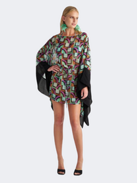 Blu 4 U Kaftan Trivia Women Beach Dress Black