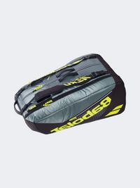 Babolat Holder X 12 Pure Aero Tennis Bag Metallic Grey/Yellow