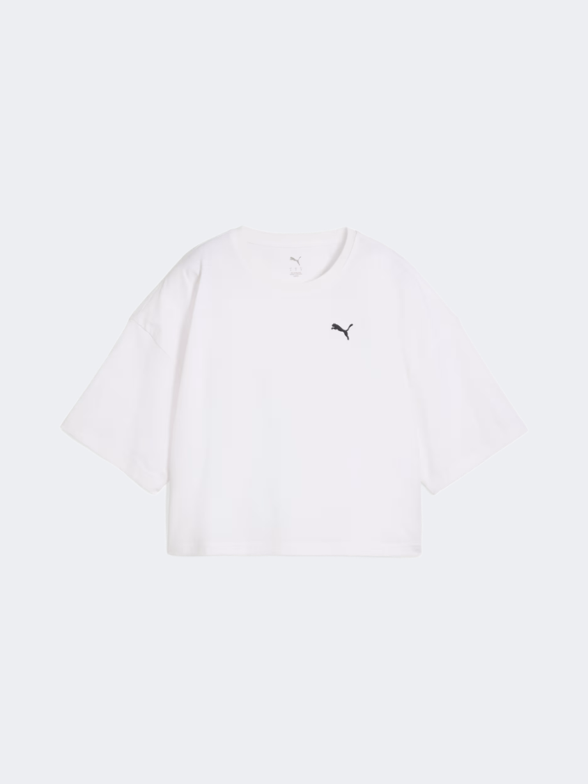 Puma Wardrobe Essentials Oversized Women Lifestyle T-Shirt White