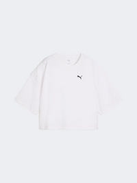 Puma Wardrobe Essentials Oversized Women Lifestyle T-Shirt White