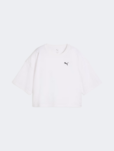 Puma Wardrobe Essentials Oversized Women Lifestyle T-Shirt White