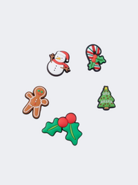 Crocs Iconic Christmas 5 Pack Unisex Lifestyle Pins Multicolor