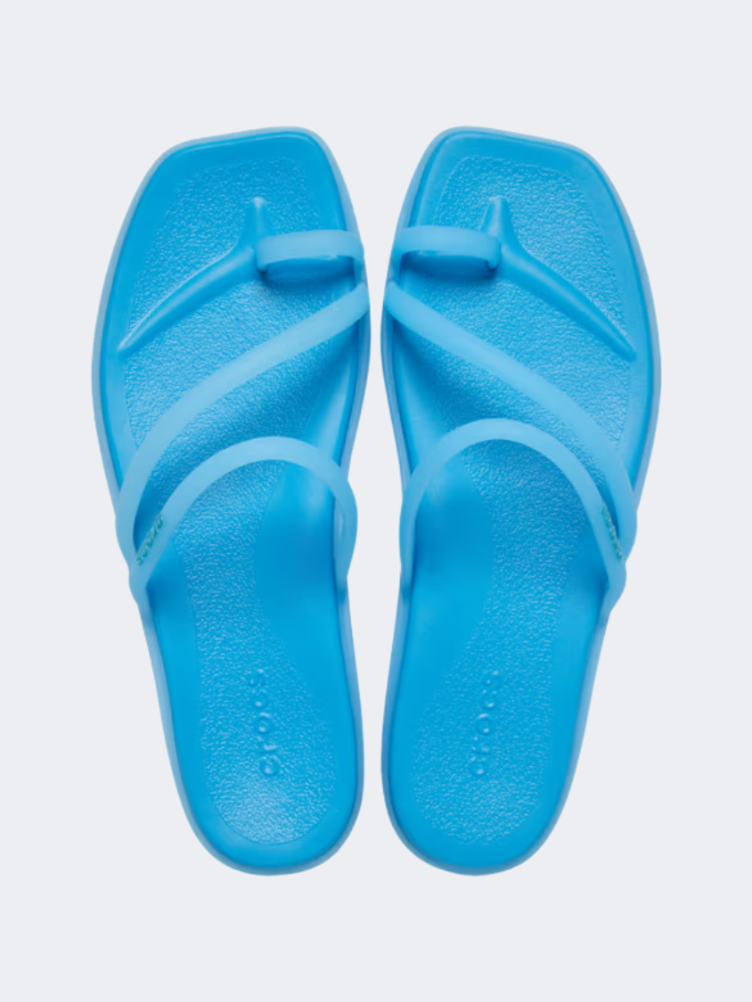 Crocs Miami Frosted Toe Loop Women Lifestyle Slippers Tinted Glass