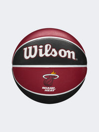 Wilson Nba Team Tribute Miami Heat Size 7 Basketball Ball Black/Red