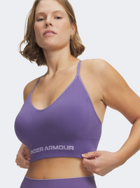 Under Armour Vanish Seamless Low Women Training Bra Purple