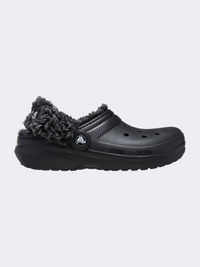 Crocs Classic Fleece Lined Kids Lifestyle Clog Black