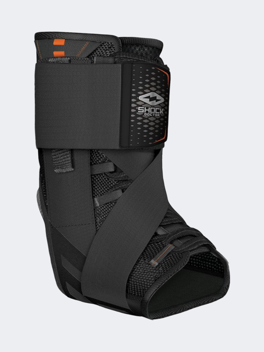 Shock Doctor Ultra Wrap Lace Ankle Support Small Multisport Supports Black/Orange