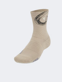 Under Armour Project Rock Armourdry™ Playmaker Unisex Training Sock Khaki Base